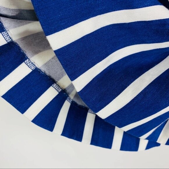 Alice + Olivia Blue Oasis Stripe Shorts NWT Sz 2 - Picture 3 of 6